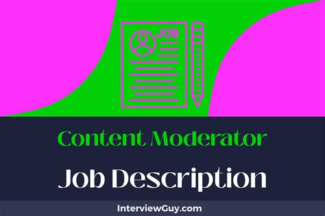 content moderation specialist|Content Moderator Job Description: Salary, Duties & Career.